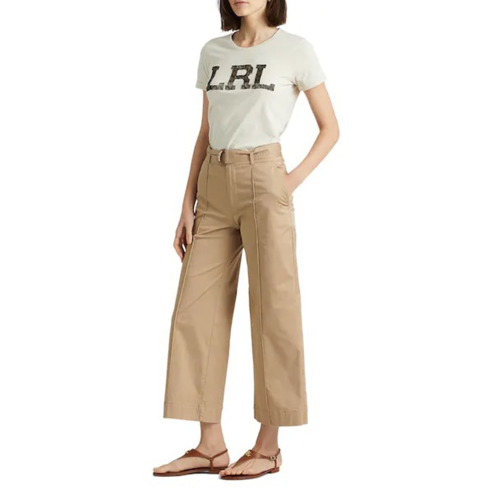 Cropped Wide Leg Cargo Pants